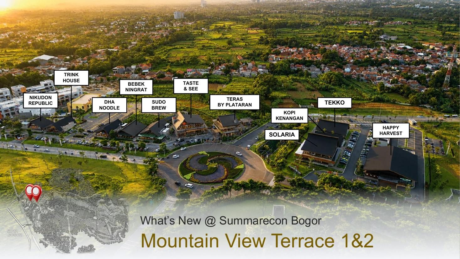 Mountain View Terrace 1&2 — tenant F&B yang sudah beroperasi