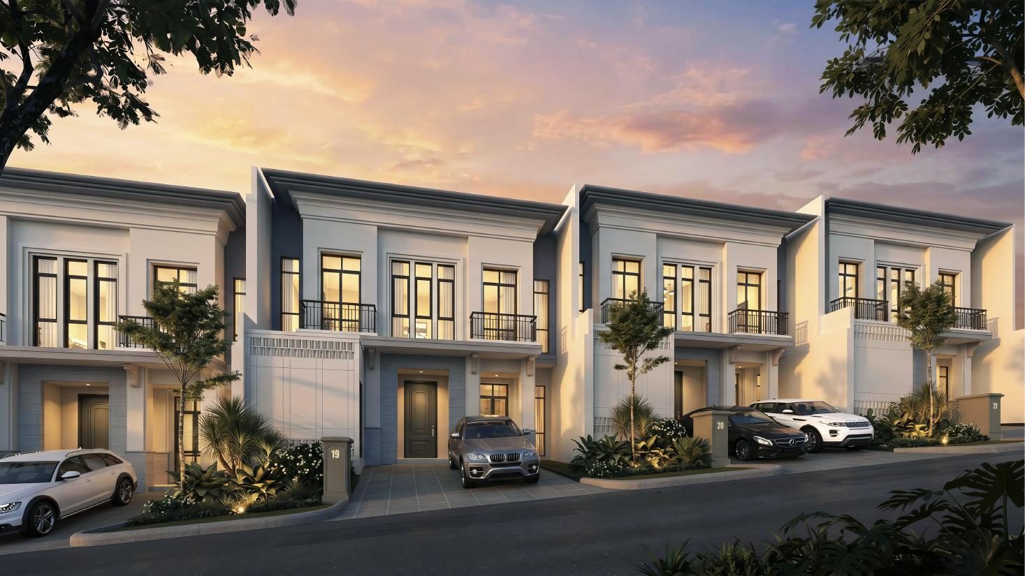 Deretan rumah tipe GREEN Sherwood