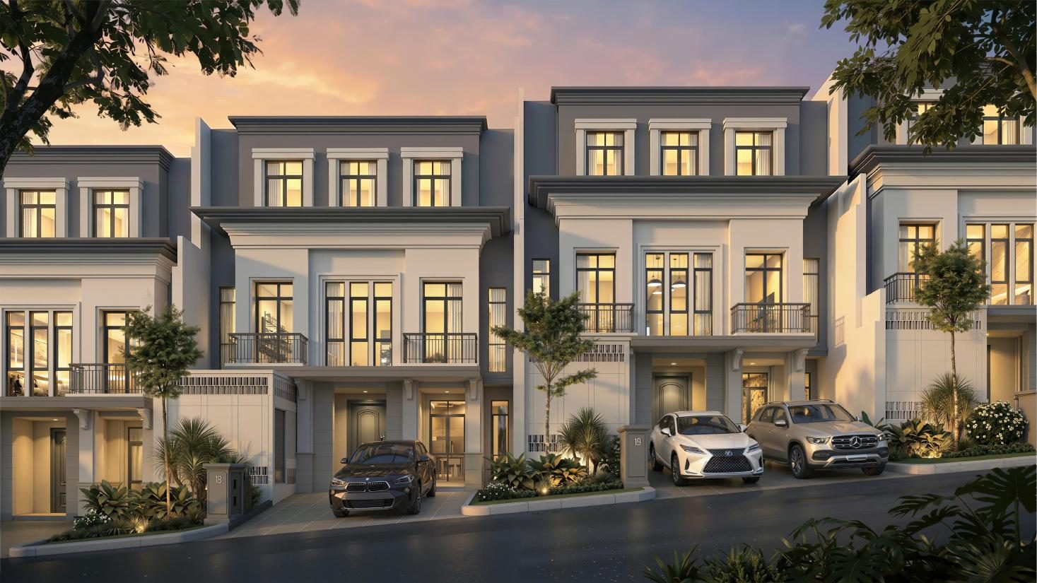 Deretan rumah tipe RED Sherwood