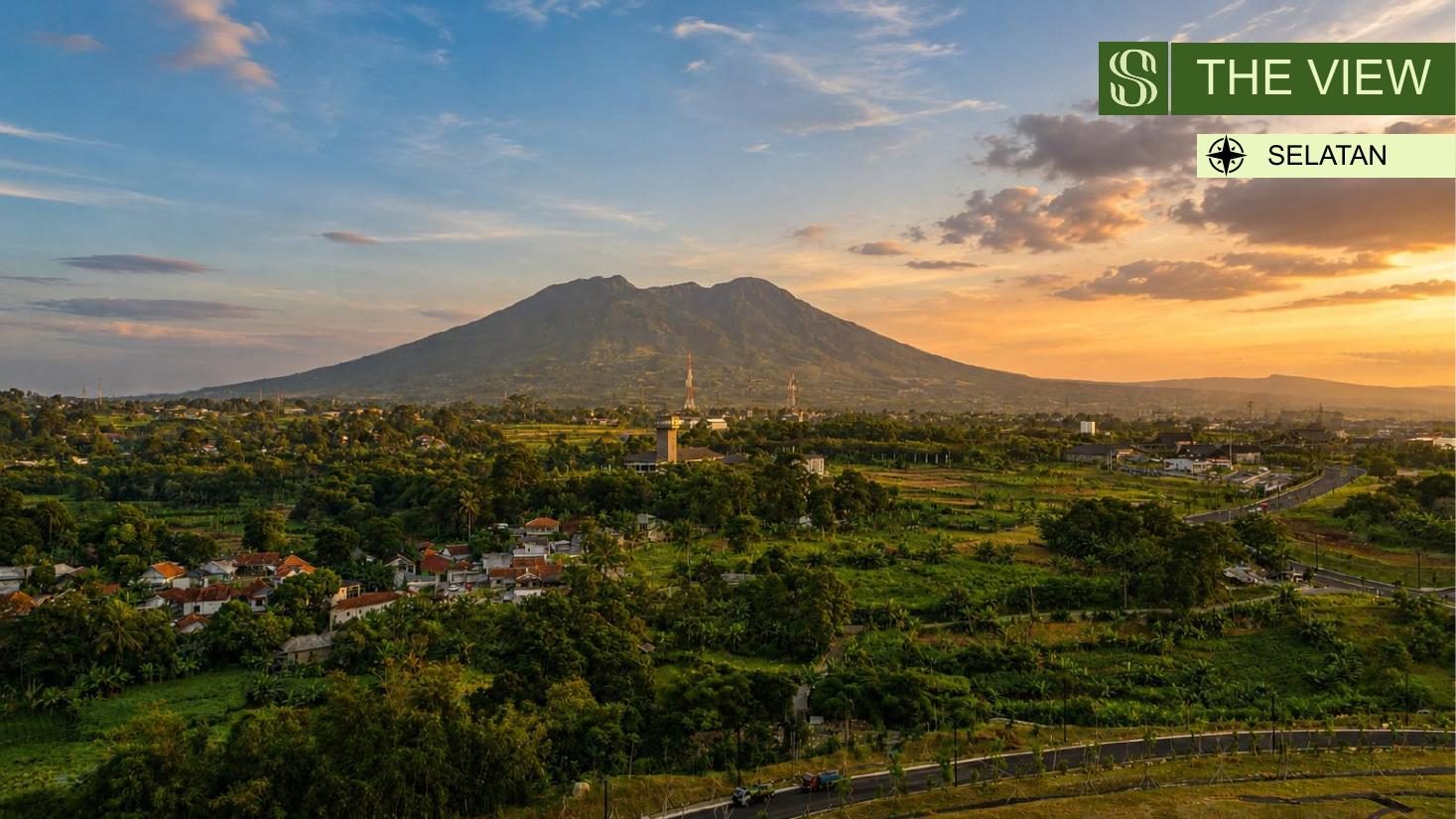 View selatan — Gunung Salak