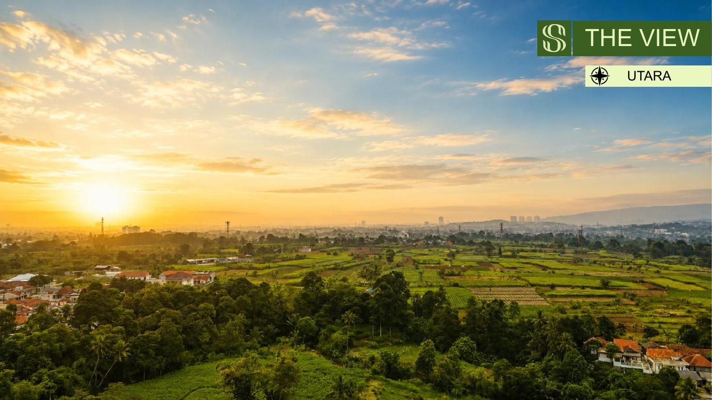 View utara — hamparan hijau