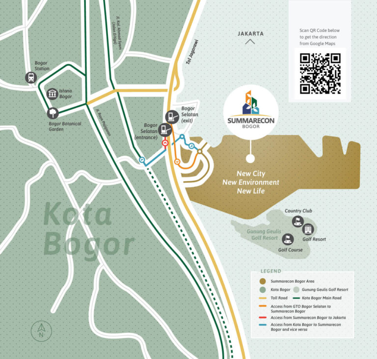 location-map-access-summarecon-bogor